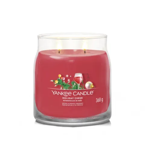 Holiday Cheer Signature mirisna sveća - srednja tegla (kupinovo vino, kardamom, vanilin šećer…)